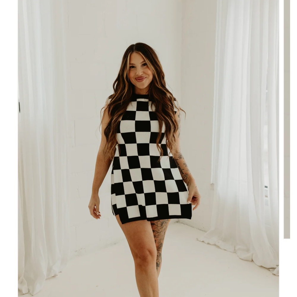 Bourbon and Belles Checkered 2 piece